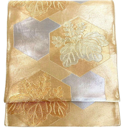4932# Japanese Vintage Fukuro Obi Belt Kimono Fabric Silk Traditional