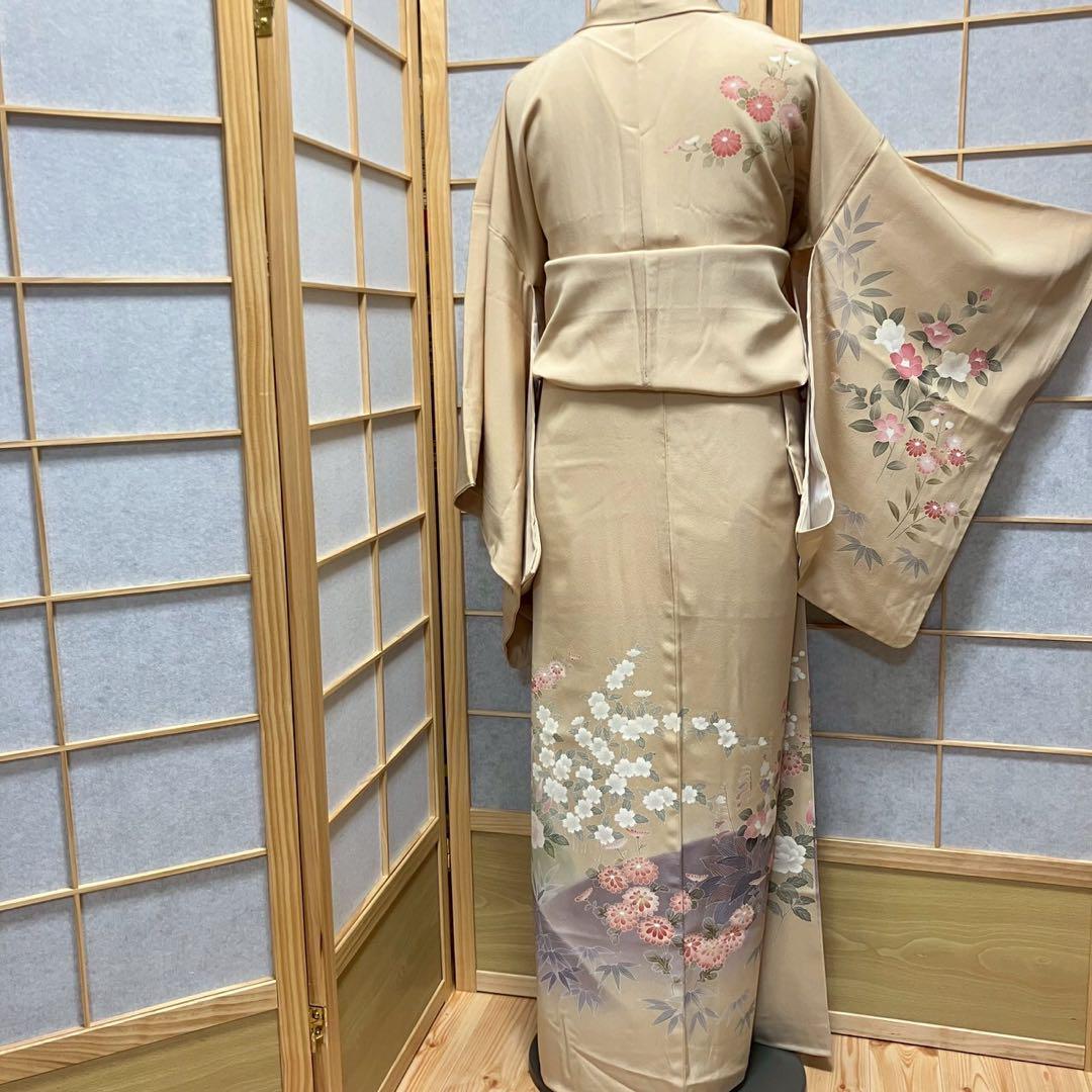 4417# Japanese Kimono Vintage Womens Silk Fabric Robe Kimono only sold