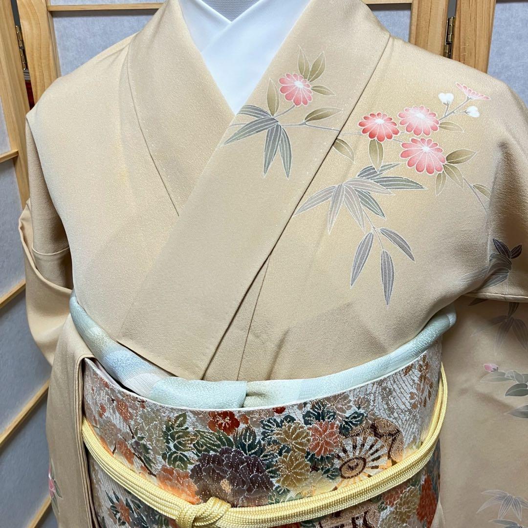 4417# Japanese Kimono Vintage Womens Silk Fabric Robe Kimono only sold