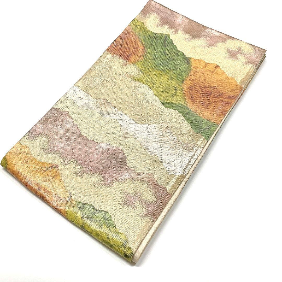 5067# Japanese Vintage Fukuro Obi Belt Kimono Fabric Silk Traditional Untailored