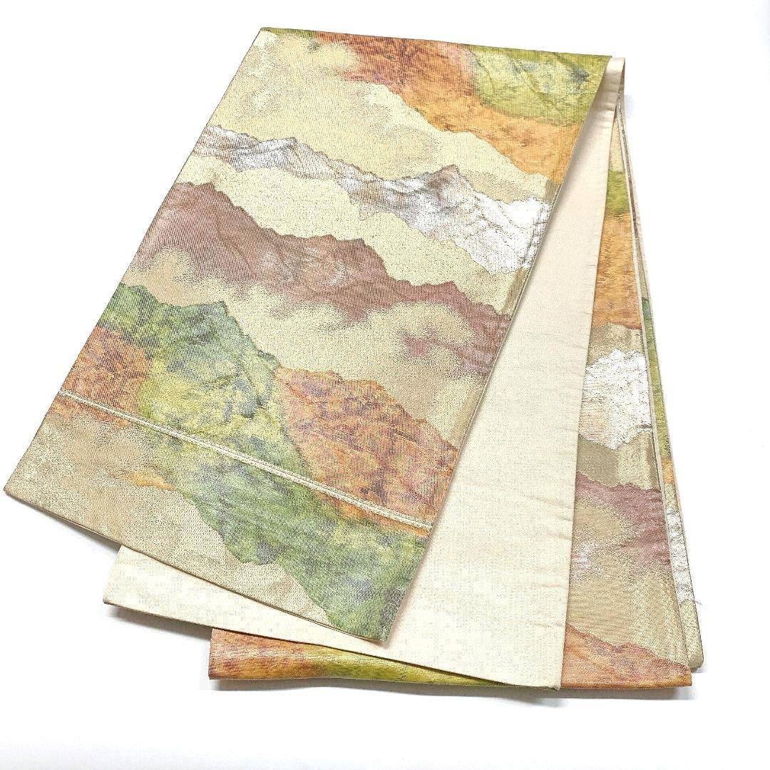 5067# Japanese Vintage Fukuro Obi Belt Kimono Fabric Silk Traditional Untailored