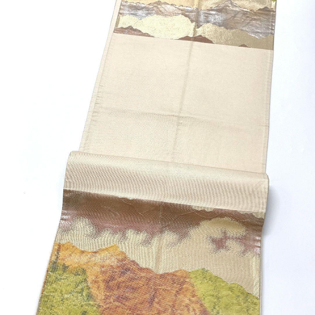 5067# Japanese Vintage Fukuro Obi Belt Kimono Fabric Silk Traditional Untailored
