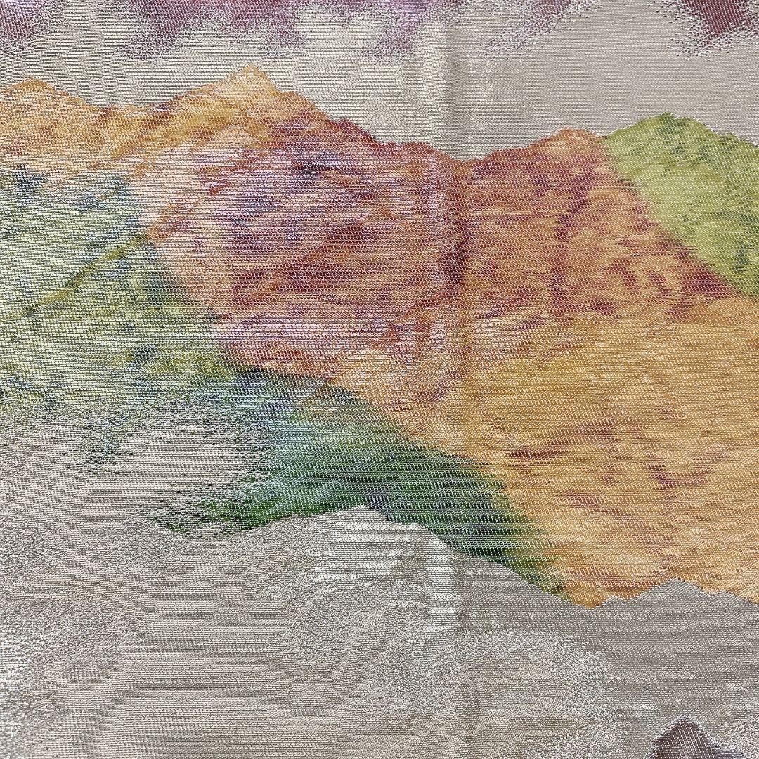 5067# Japanese Vintage Fukuro Obi Belt Kimono Fabric Silk Traditional Untailored