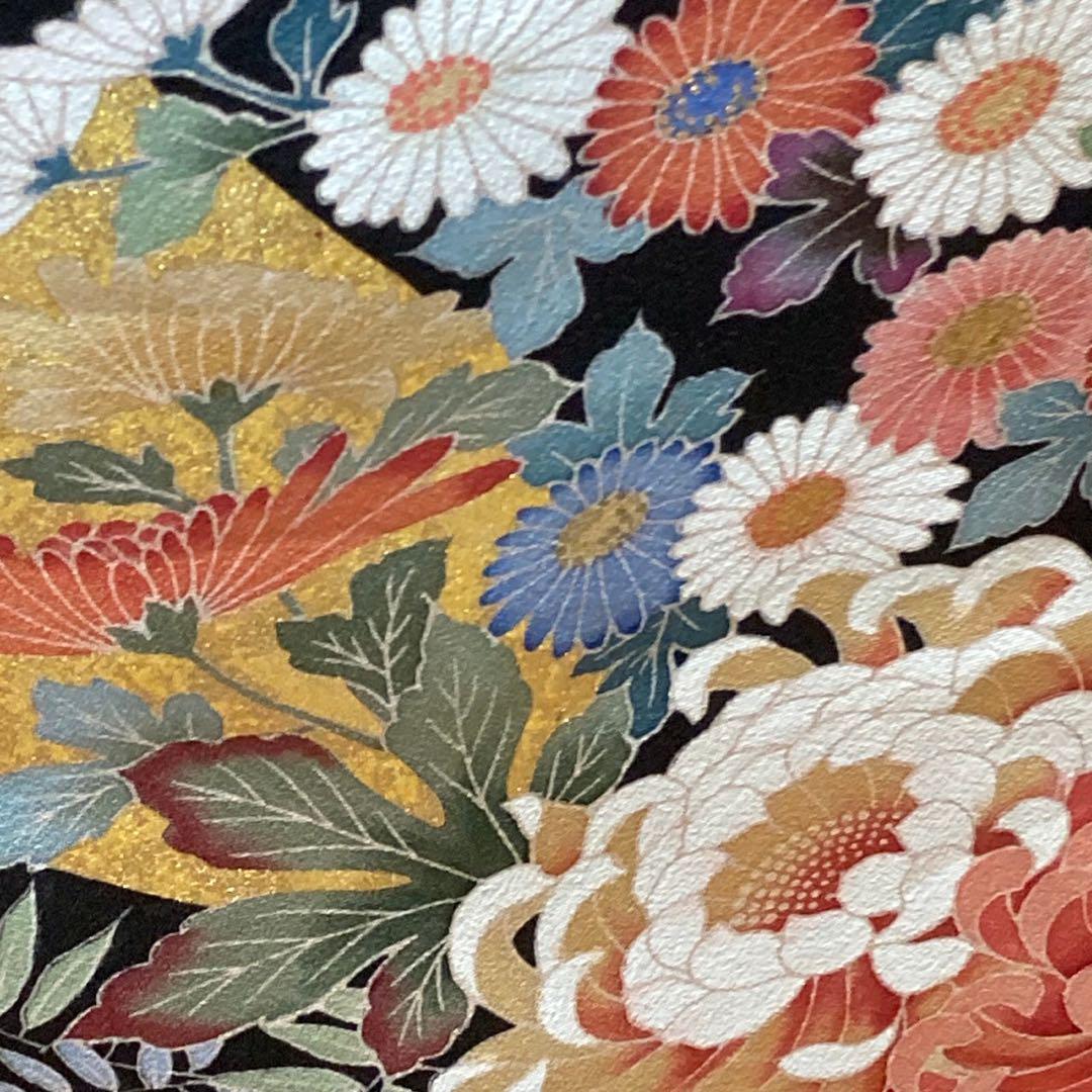 2882# Japanese Tomesode Kimono Vintage Womens Silk Fabric Robe Kimono only sold