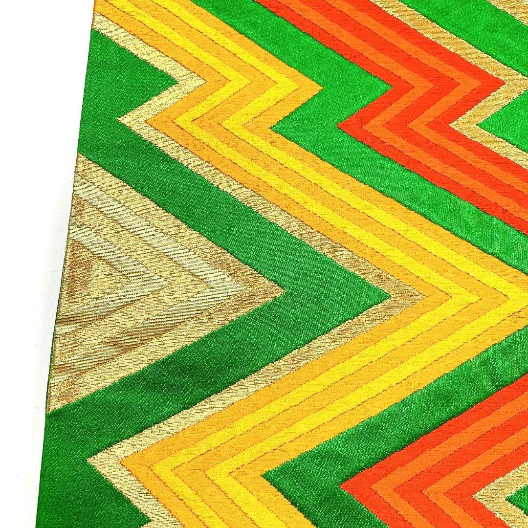 5112# Japanese Vintage Fukuro Obi Belt Kimono Fabric Silk Traditional Untailored