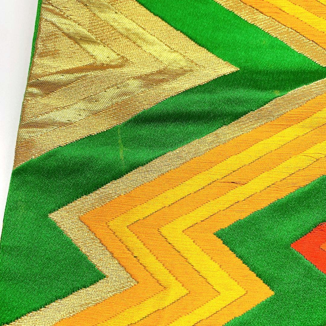 5112# Japanese Vintage Fukuro Obi Belt Kimono Fabric Silk Traditional Untailored