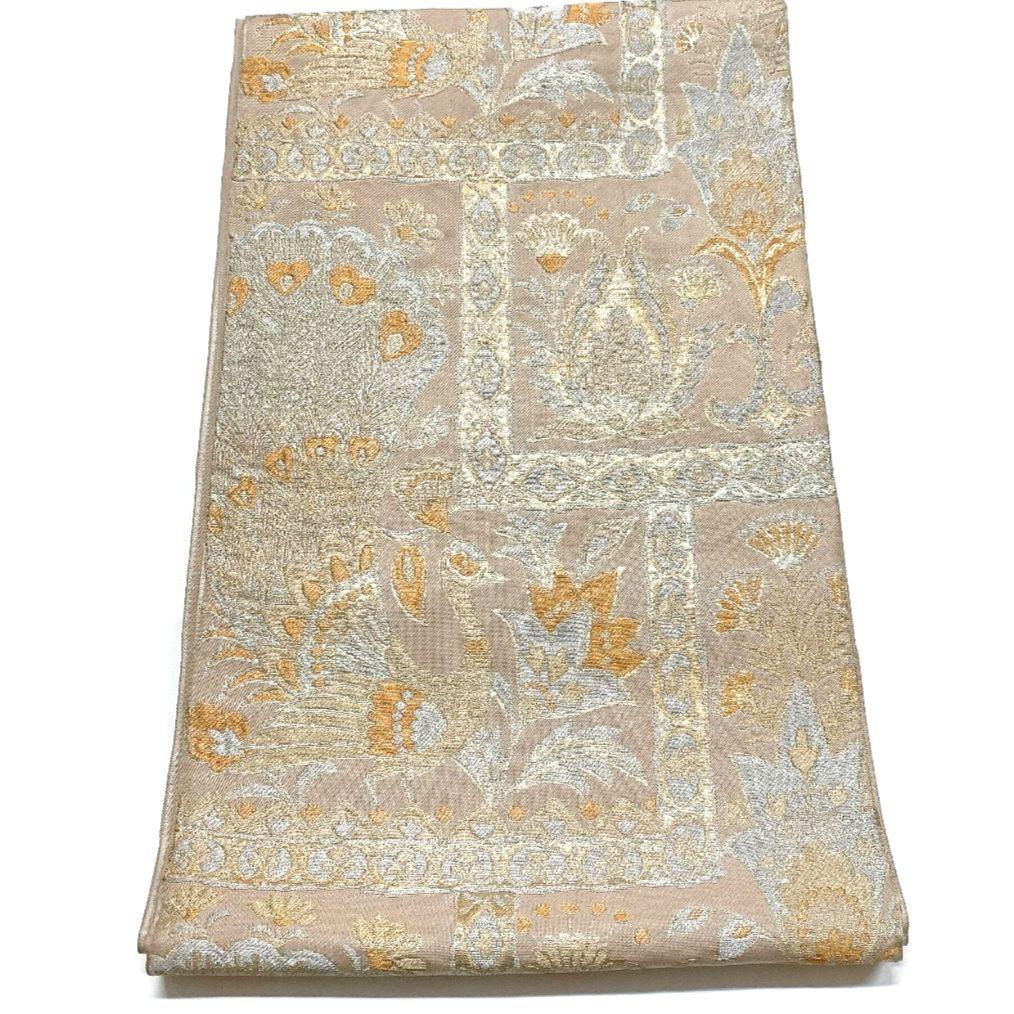 5376# Japanese Vintage Fukuro Obi Belt Kimono Fabric Silk Traditional Untailored