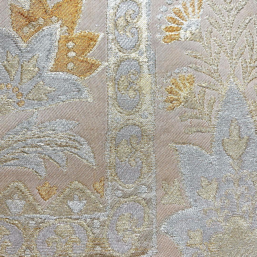 5376# Japanese Vintage Fukuro Obi Belt Kimono Fabric Silk Traditional Untailored