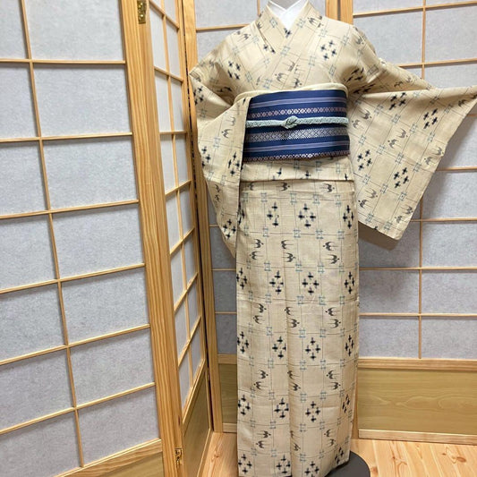 5476# Japanese Kimono only sold Vintage Womens Silk Fabric Robe Summer kimono