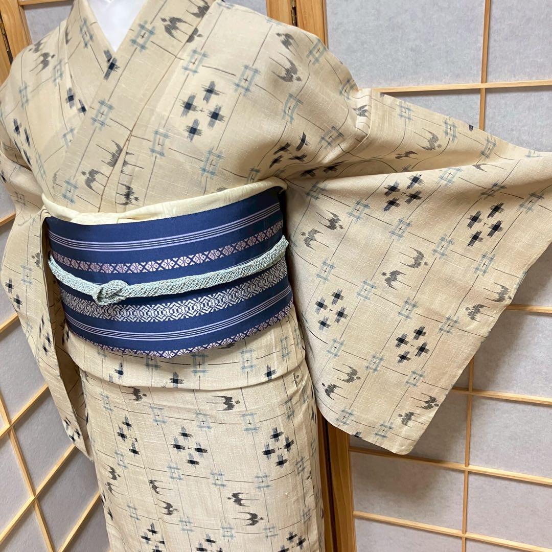 5476# Japanese Kimono only sold Vintage Womens Silk Fabric Robe Summer kimono