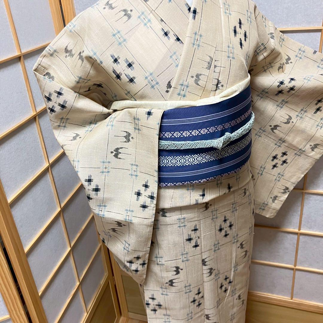 5476# Japanese Kimono only sold Vintage Womens Silk Fabric Robe Summer kimono