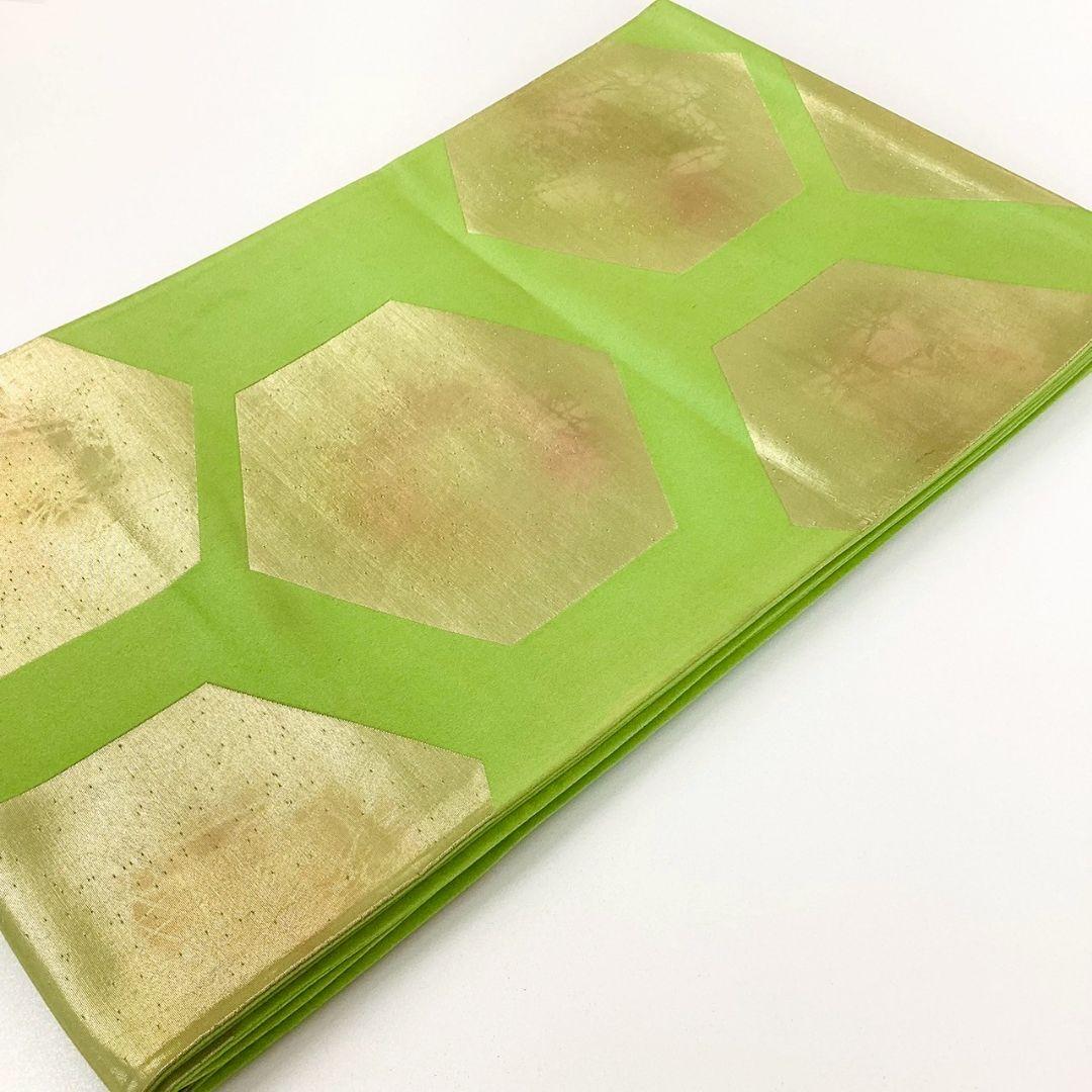 5280# Japanese Vintage Fukuro Obi Belt Kimono Fabric Silk Traditional