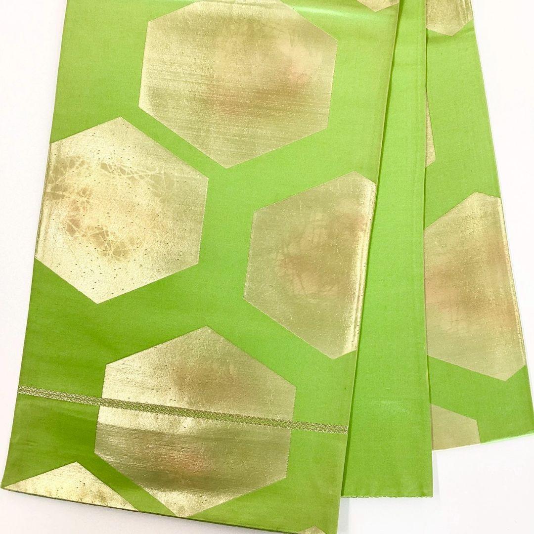 5280# Japanese Vintage Fukuro Obi Belt Kimono Fabric Silk Traditional