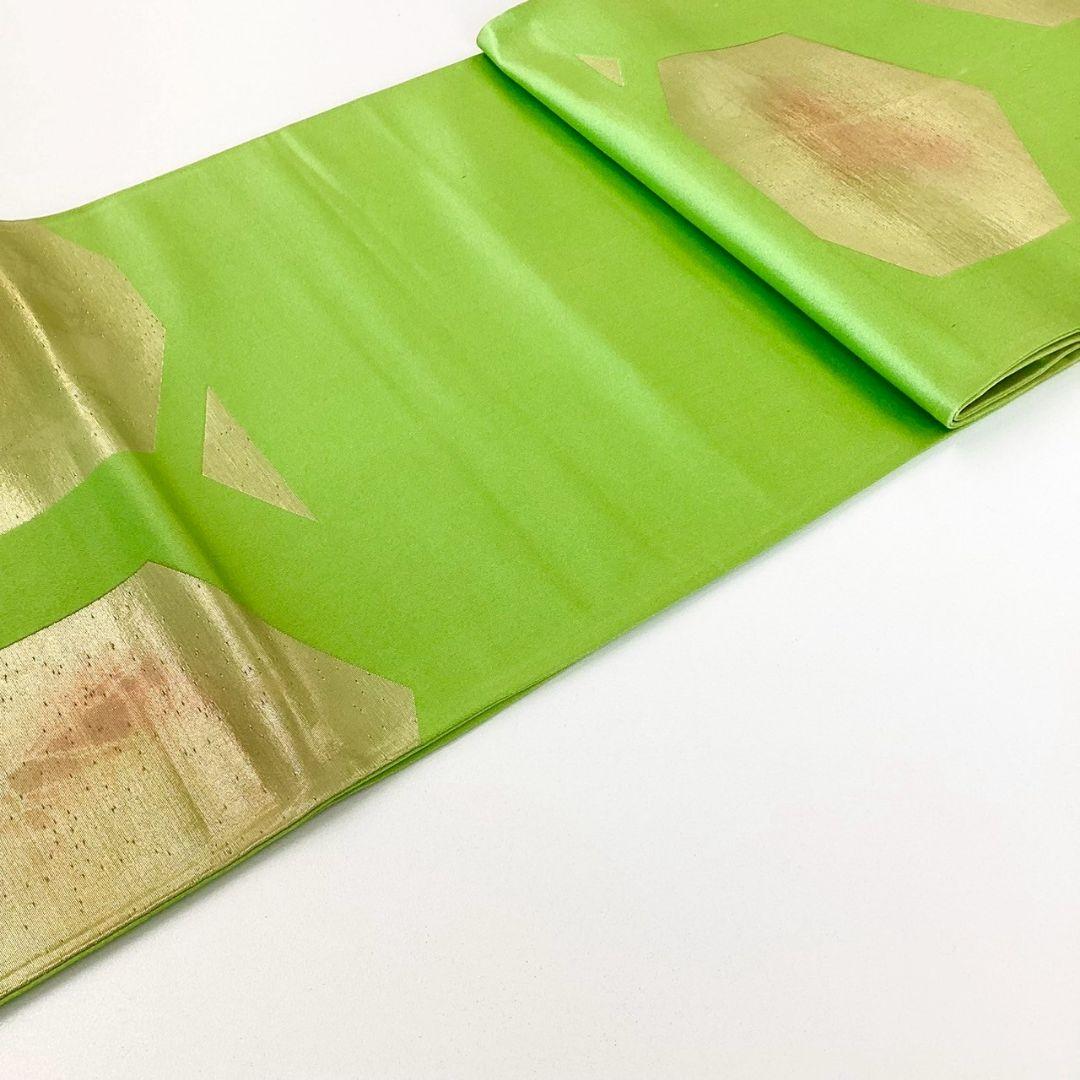 5280# Japanese Vintage Fukuro Obi Belt Kimono Fabric Silk Traditional