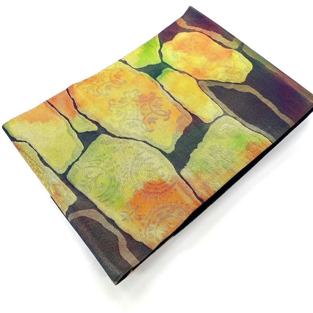 5534# Japanese Vintage Nagoya Obi Belt Kimono Fabric Silk Traditional