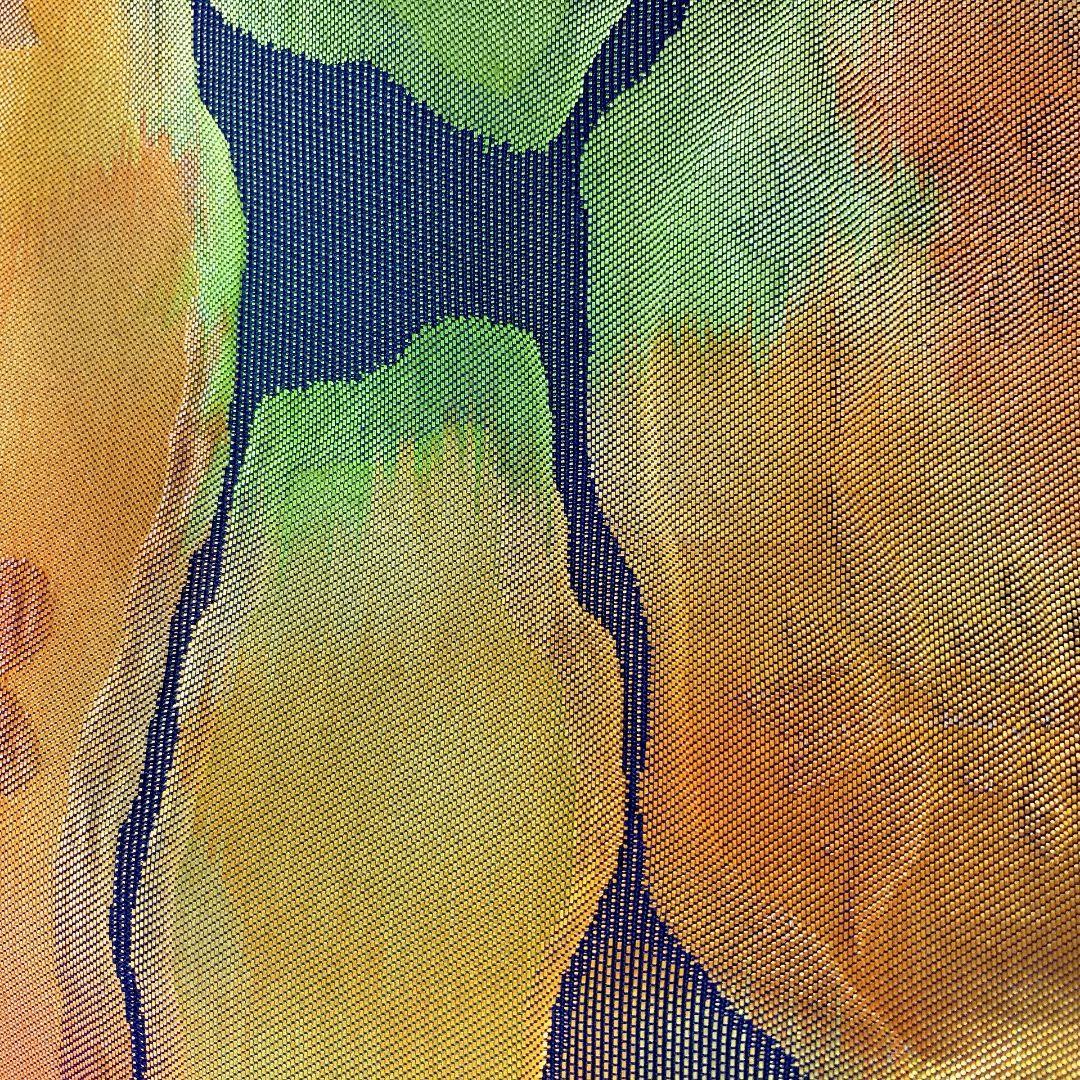 5534# Japanese Vintage Nagoya Obi Belt Kimono Fabric Silk Traditional