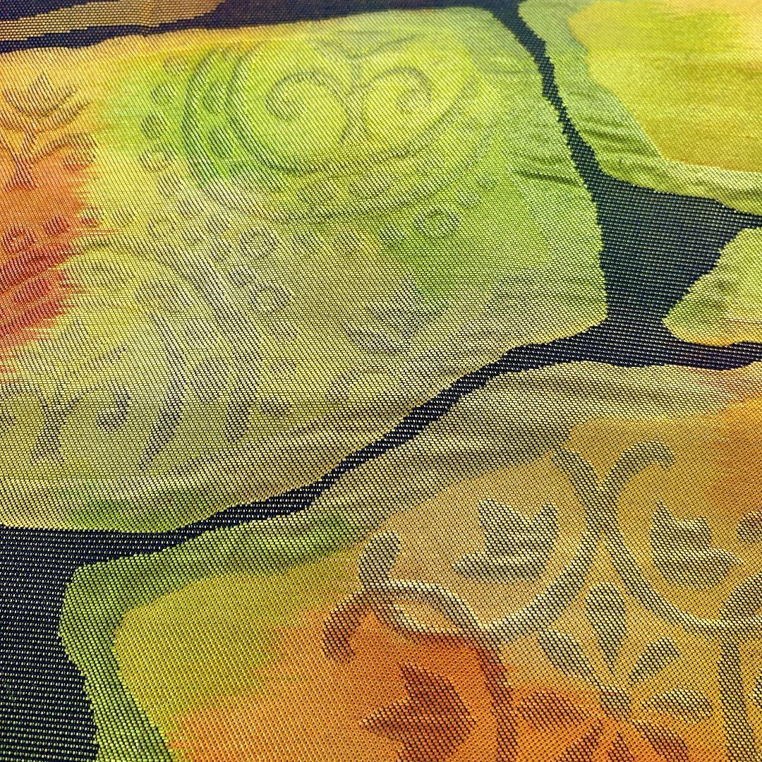 5534# Japanese Vintage Nagoya Obi Belt Kimono Fabric Silk Traditional
