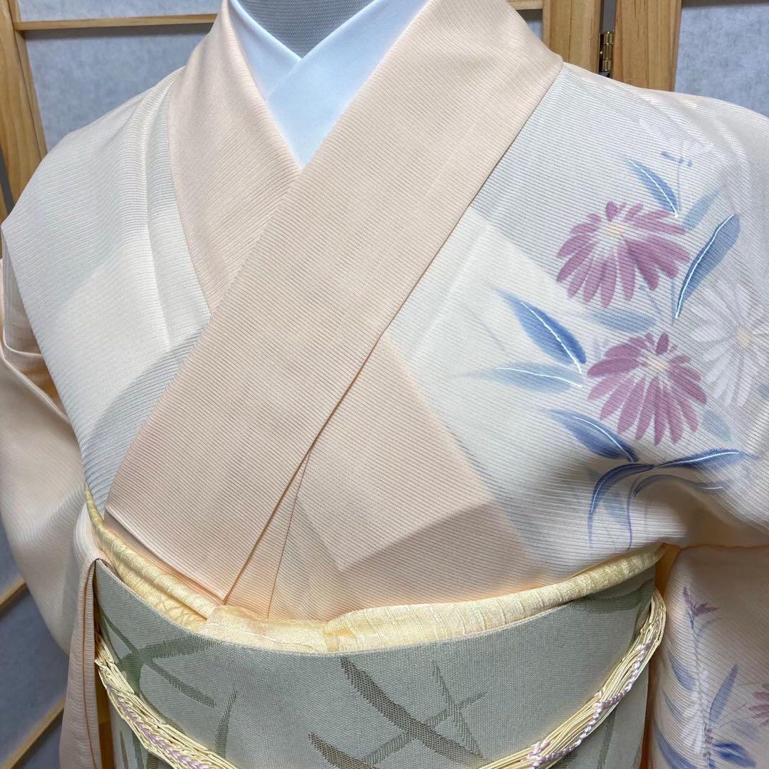 0317# Japanese Kimono only sold Vintage Womens Silk Fabric Robe Summer kimono