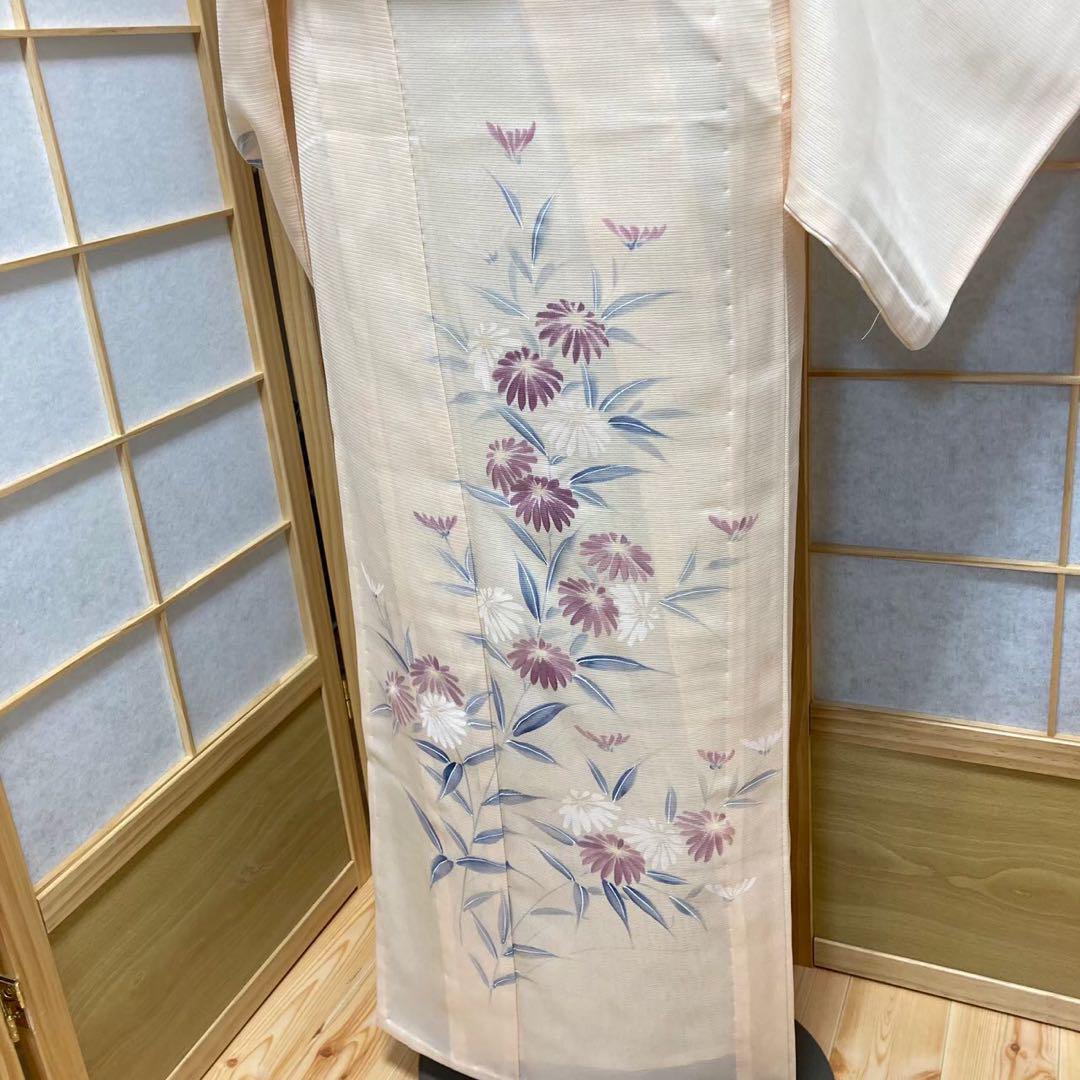 0317# Japanese Kimono only sold Vintage Womens Silk Fabric Robe Summer kimono