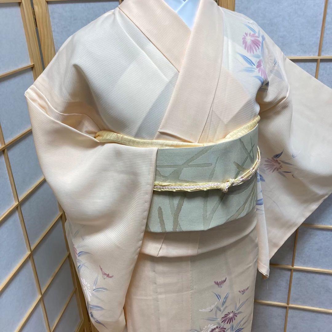 0317# Japanese Kimono only sold Vintage Womens Silk Fabric Robe Summer kimono