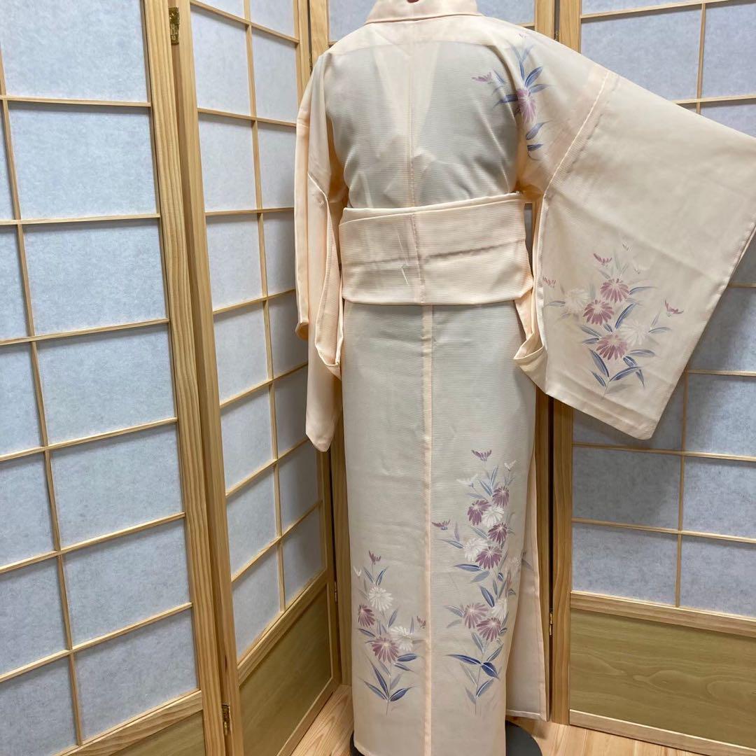 0317# Japanese Kimono only sold Vintage Womens Silk Fabric Robe Summer kimono