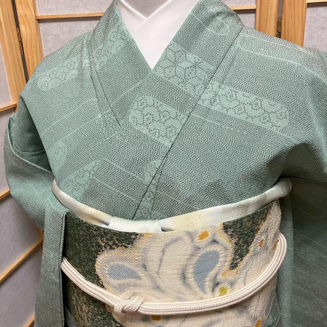 4411# Japanese Kimono only sold Vintage Womens Silk Fabric Robe Unlined kimono