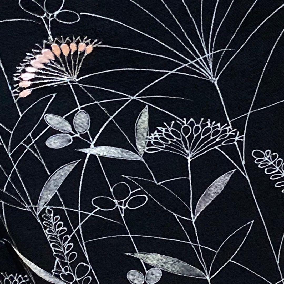 0316# Japanese Kimono only sold Vintage Womens Silk Fabric Robe Summer kimono