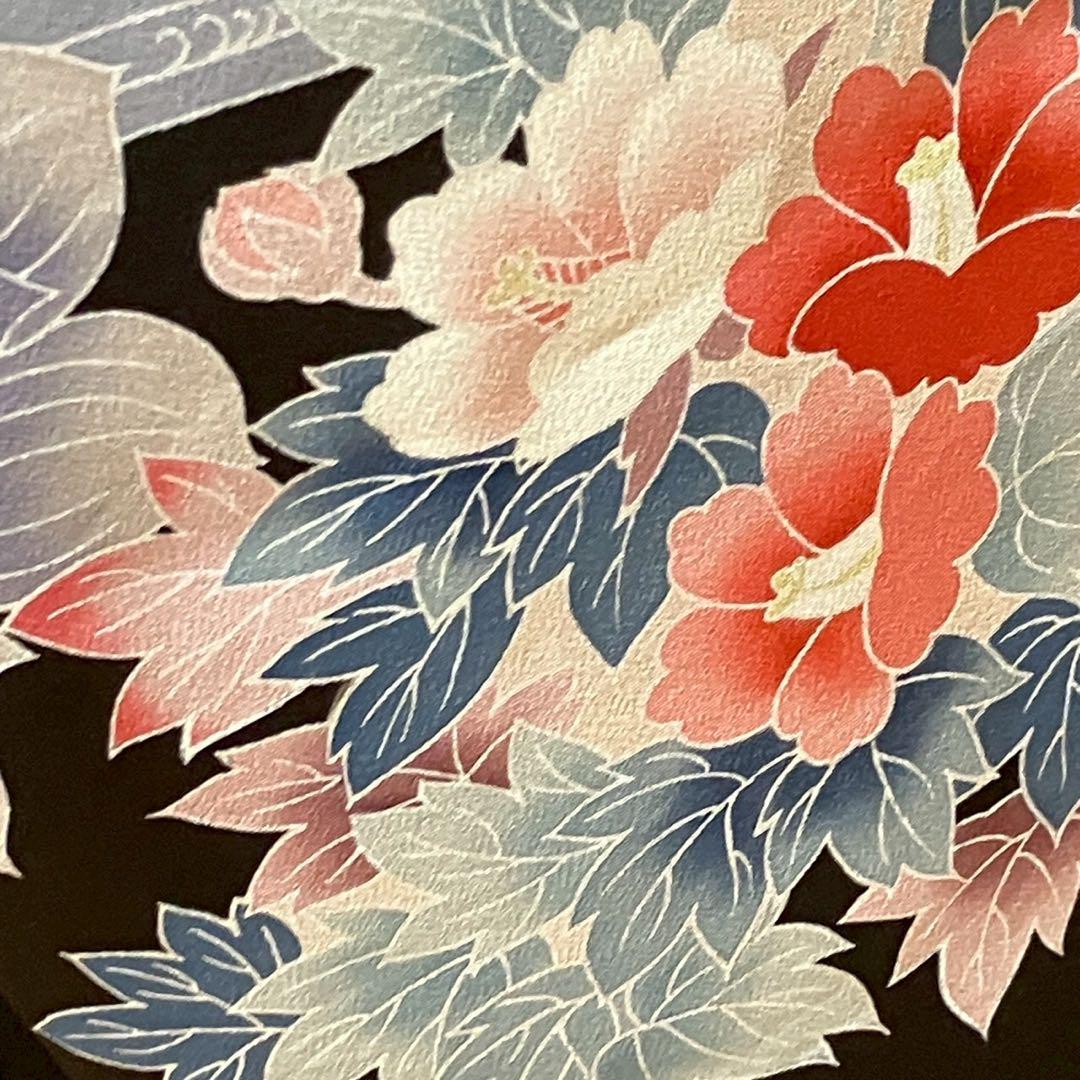 4325# Japanese Tomesode Kimono Vintage Womens Silk Fabric Robe Kimono only sold