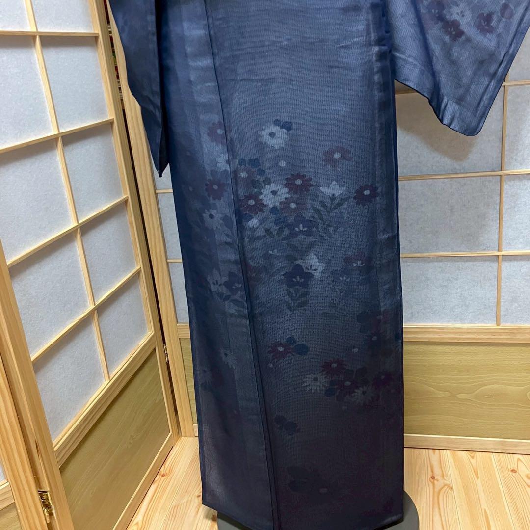 4396# Japanese Kimono Vintage Womens Silk Fabric Robe Kimono only sold Summer