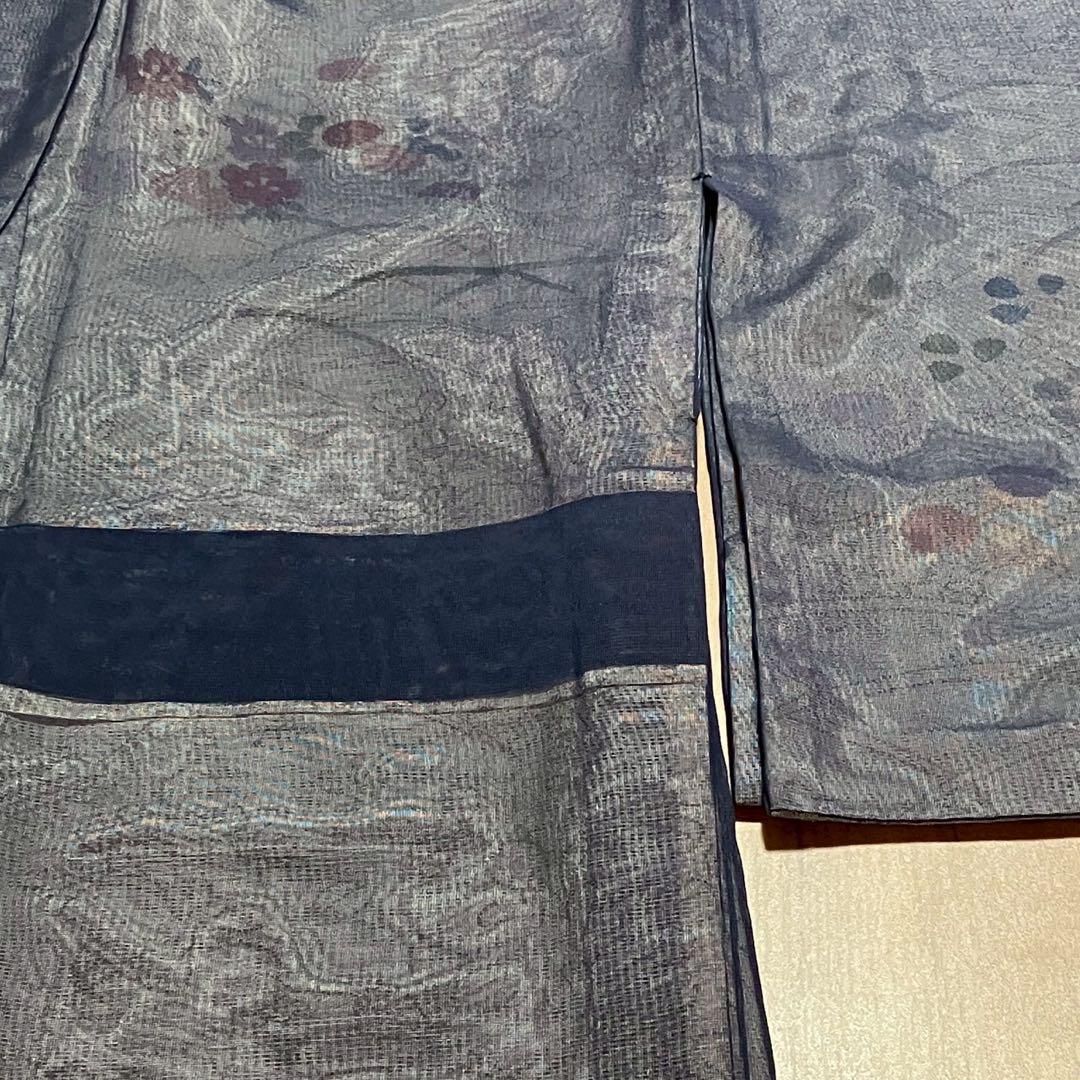 4396# Japanese Kimono Vintage Womens Silk Fabric Robe Kimono only sold Summer