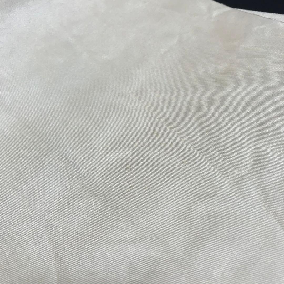 6761# Japanese Vintage Fukuro Obi Belt Kimono Fabric Silk Traditional Silver