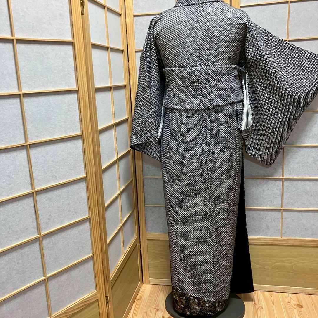 4400# Japanese Kimono Vintage Womens Silk Fabric Robe Kimono only sold Shibori