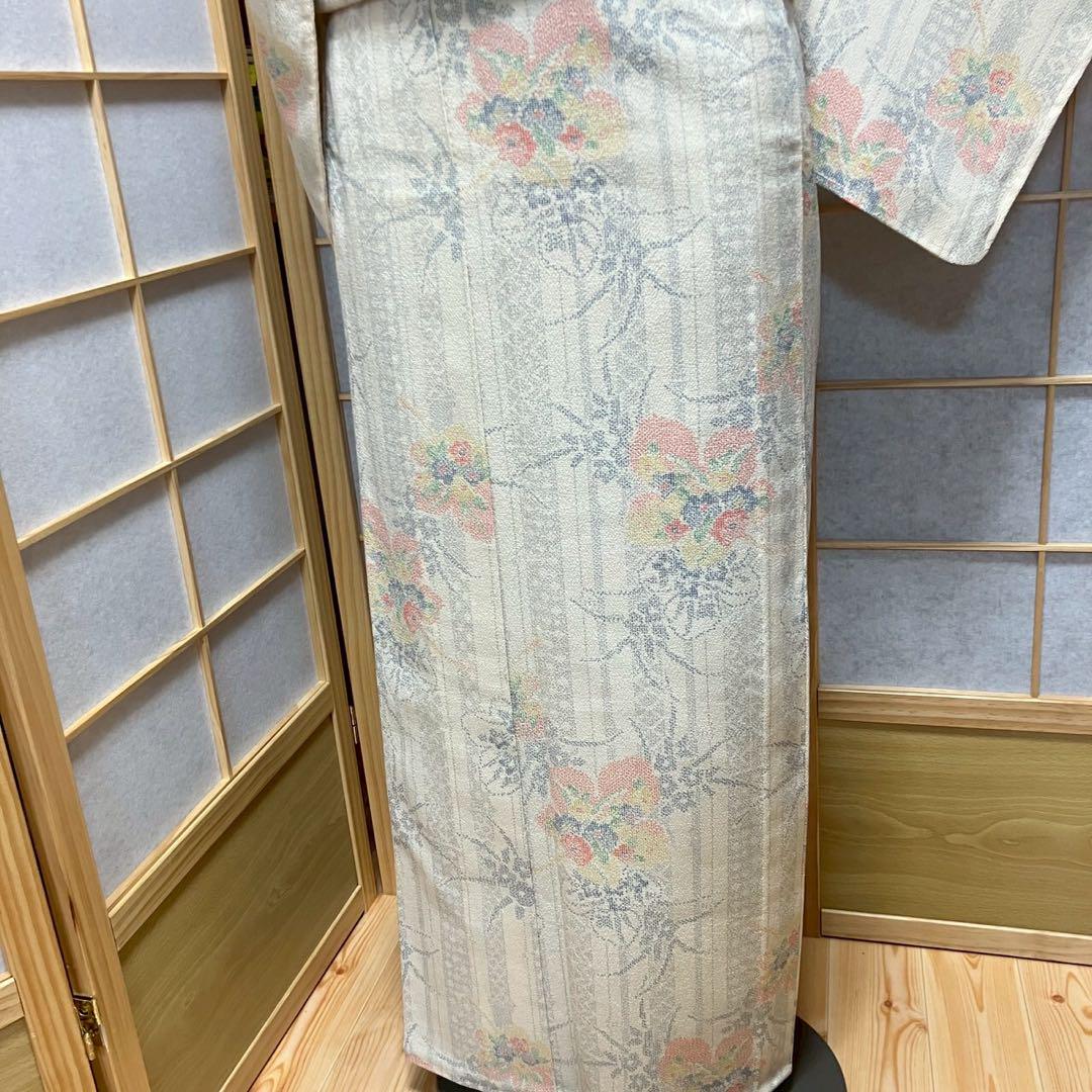 4397# Japanese Kimono Vintage Womens Silk Pongee Fabric Robe Kimono only sold