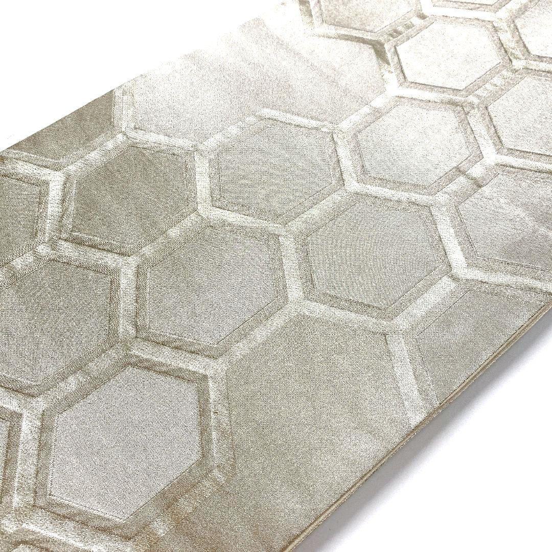 5106# Japanese Vintage Fukuro Obi Belt Kimono Fabric Silk Traditional Silver