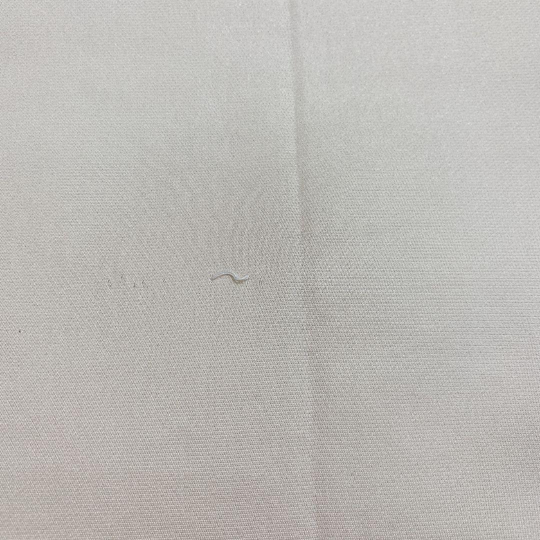 5106# Japanese Vintage Fukuro Obi Belt Kimono Fabric Silk Traditional Silver