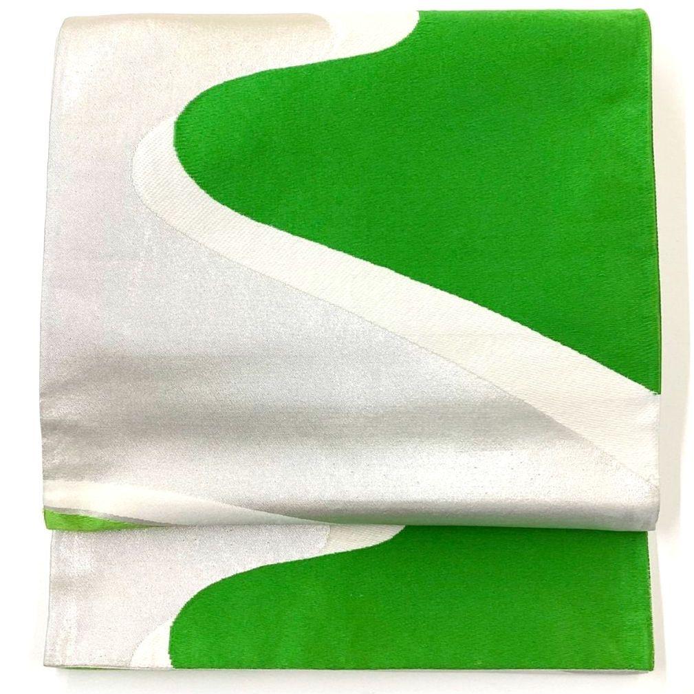 4989# Japanese Vintage Fukuro Obi Belt Kimono Fabric Silk Traditional