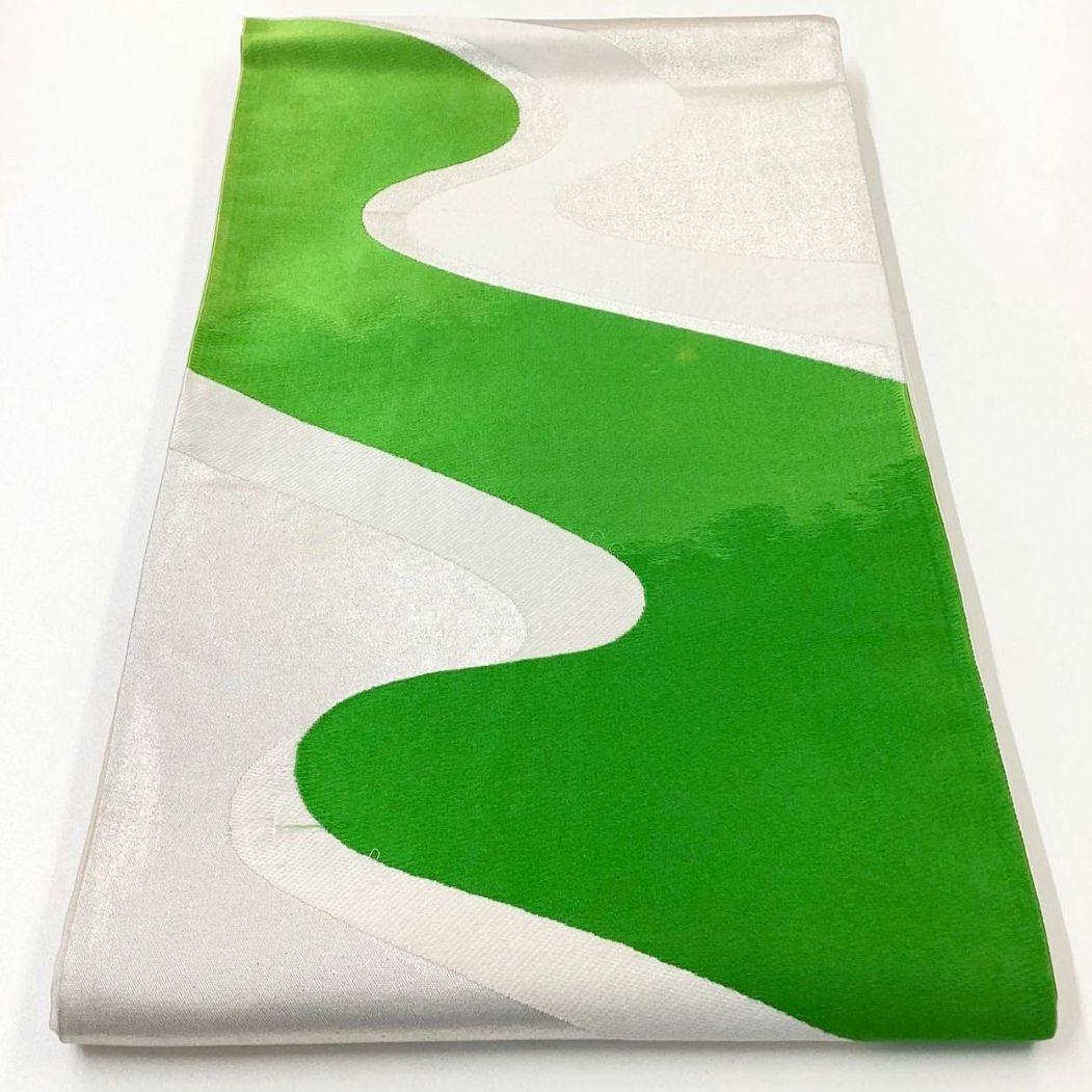 4989# Japanese Vintage Fukuro Obi Belt Kimono Fabric Silk Traditional