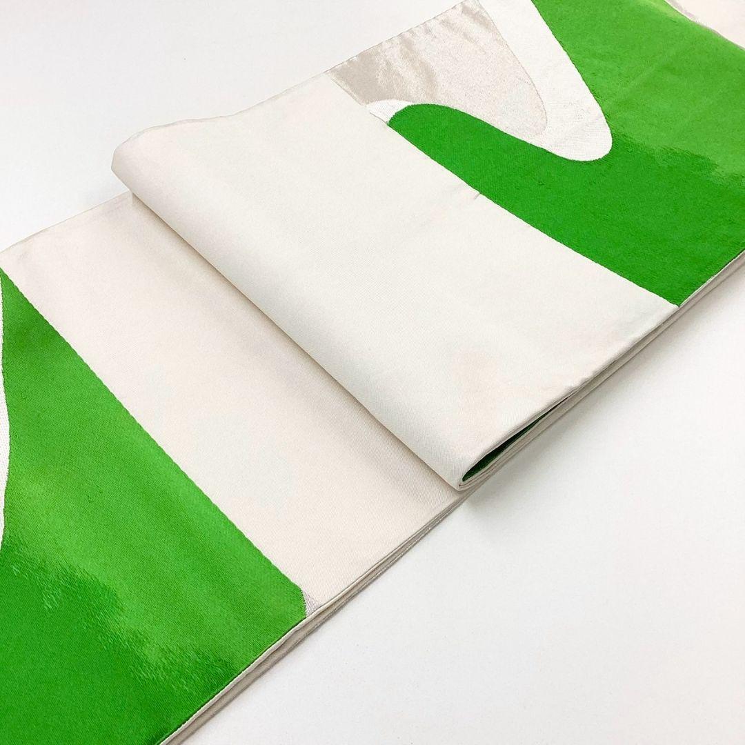 4989# Japanese Vintage Fukuro Obi Belt Kimono Fabric Silk Traditional