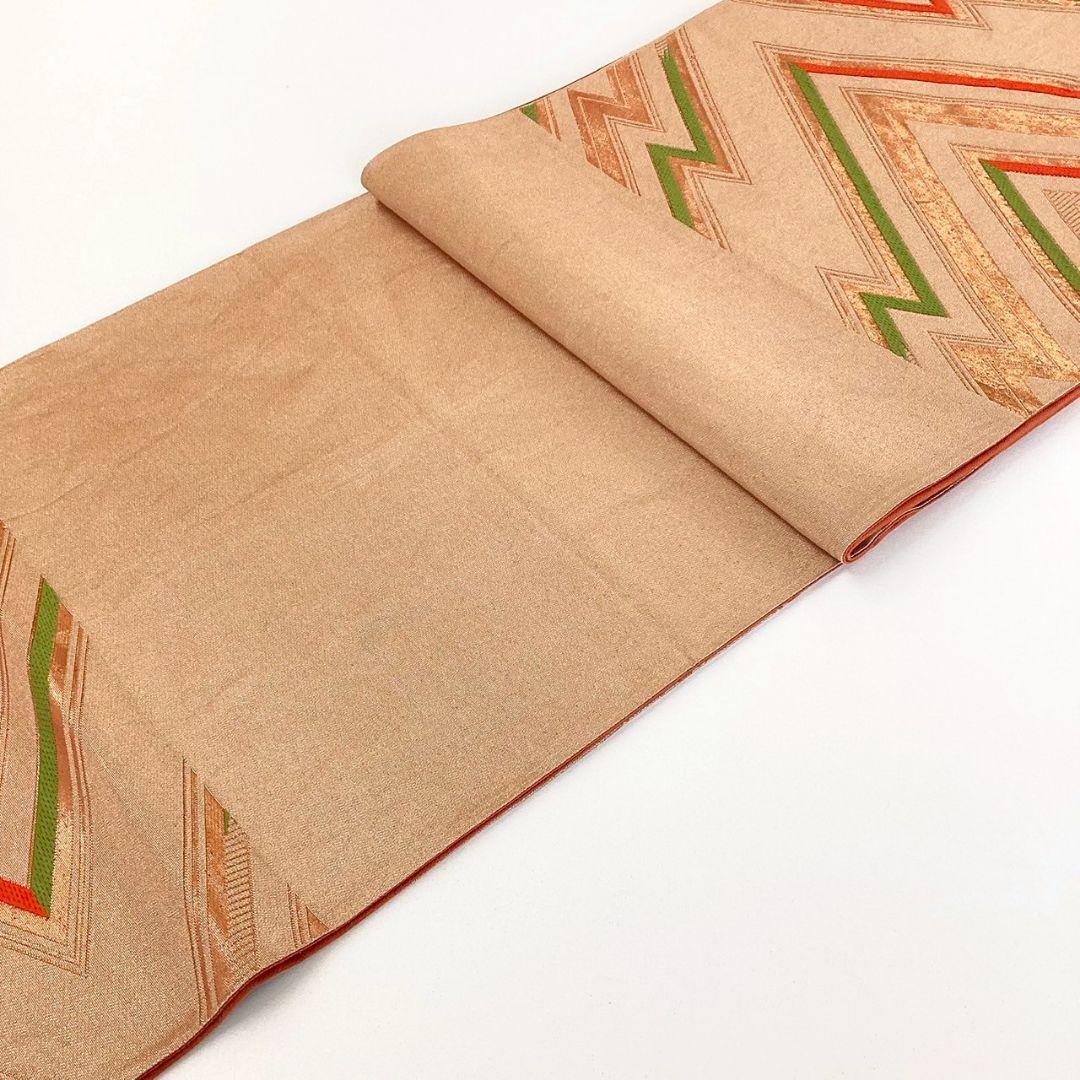 5289# Japanese Vintage Fukuro Obi Belt Kimono Fabric Silk Traditional