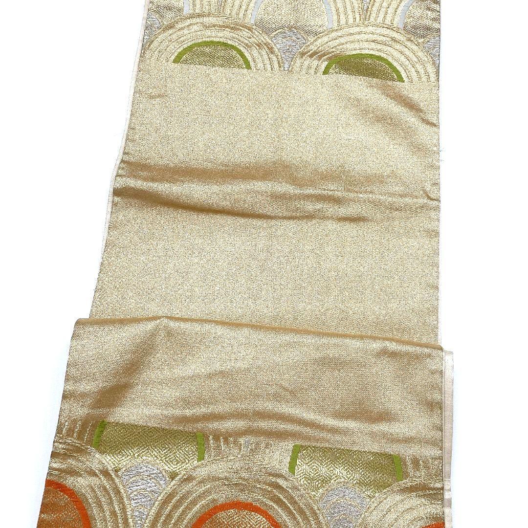 5065# Japanese Vintage Fukuro Obi Belt Kimono Fabric Silk Traditional