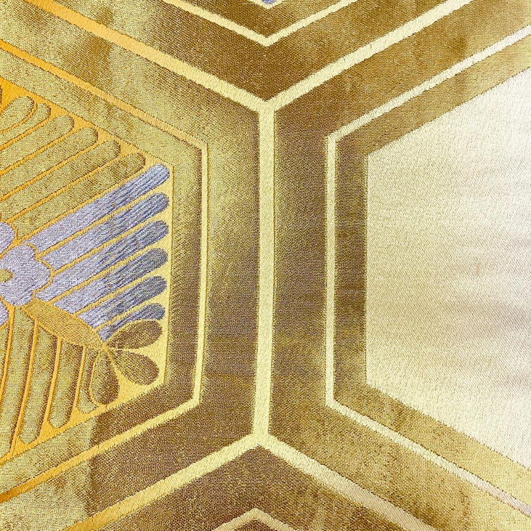 4952# Japanese Vintage Fukuro Obi Belt Kimono Fabric Silk Traditional Untailored