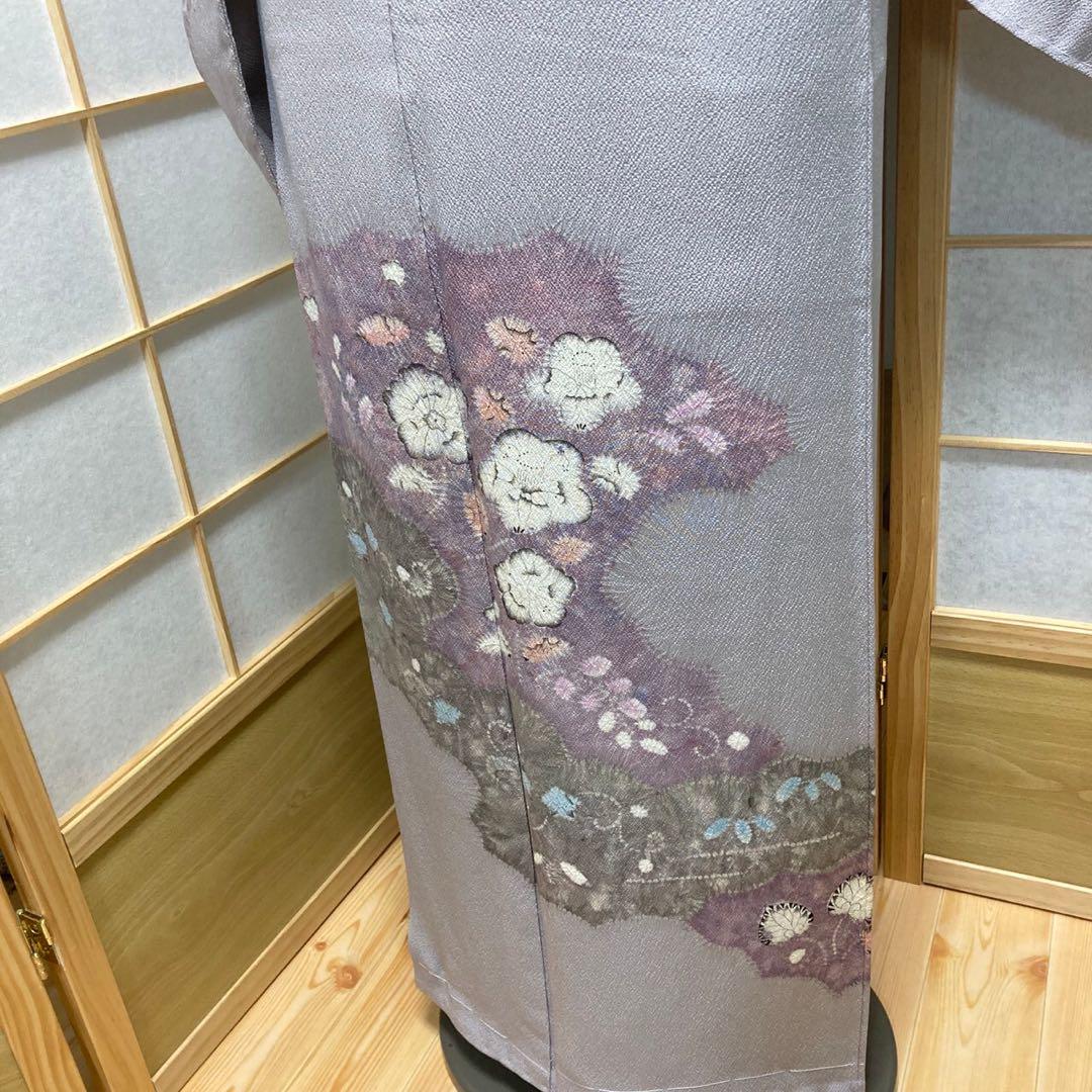 2887# Japanese Kimono Vintage Womens Silk Fabric Robe Kimono only sold Shibori