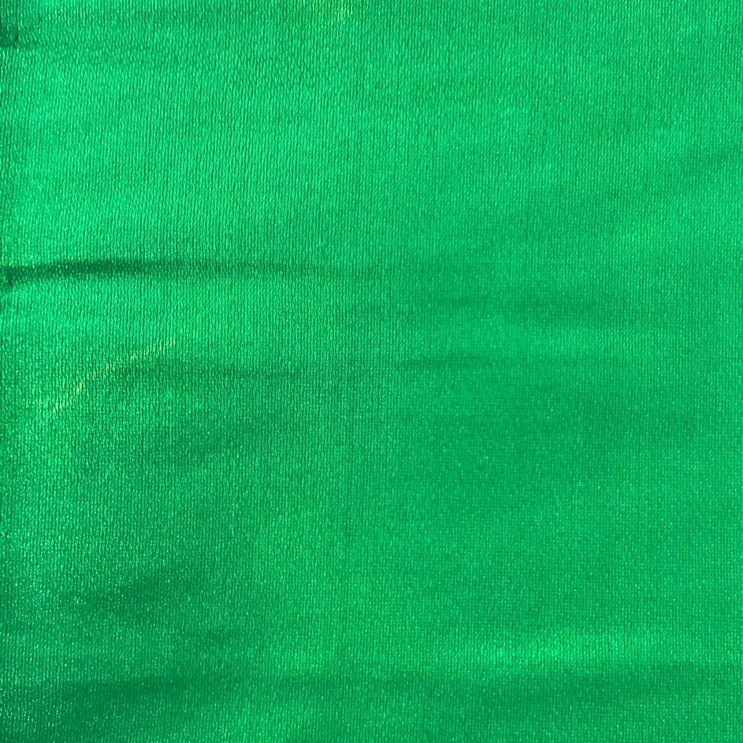 4981# Japanese Vintage Fukuro Obi Belt Kimono Fabric Silk Traditional Green