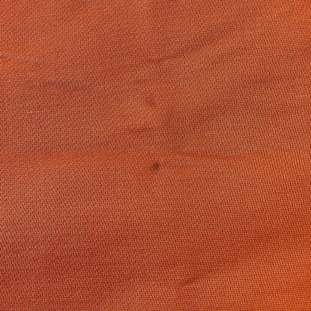 5227# Japanese Vintage Fukuro Obi Belt Kimono Fabric Silk Traditional Orange