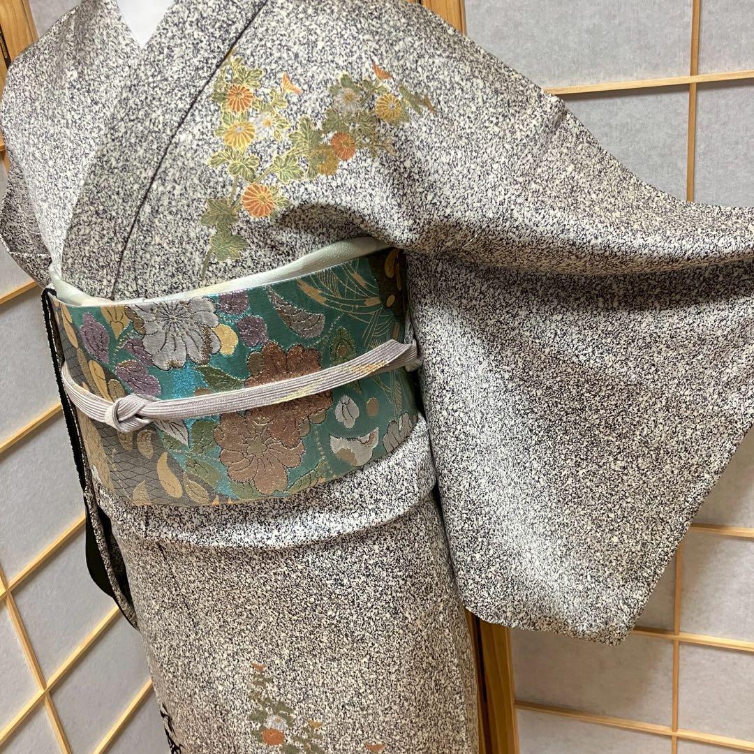 5480# Japanese Kimono Vintage Womens Silk Fabric Robe Kimono only sold