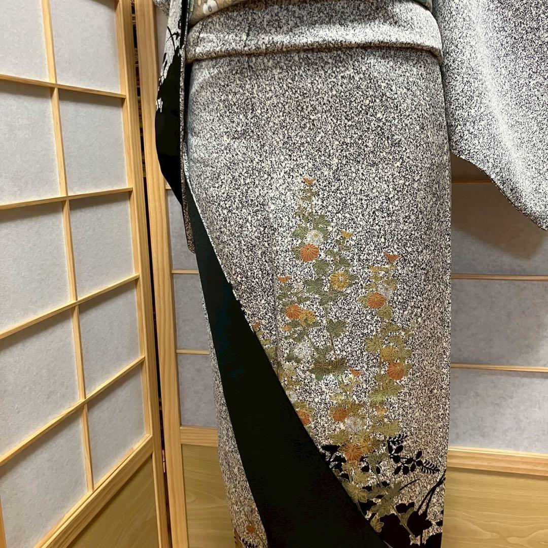 5480# Japanese Kimono Vintage Womens Silk Fabric Robe Kimono only sold
