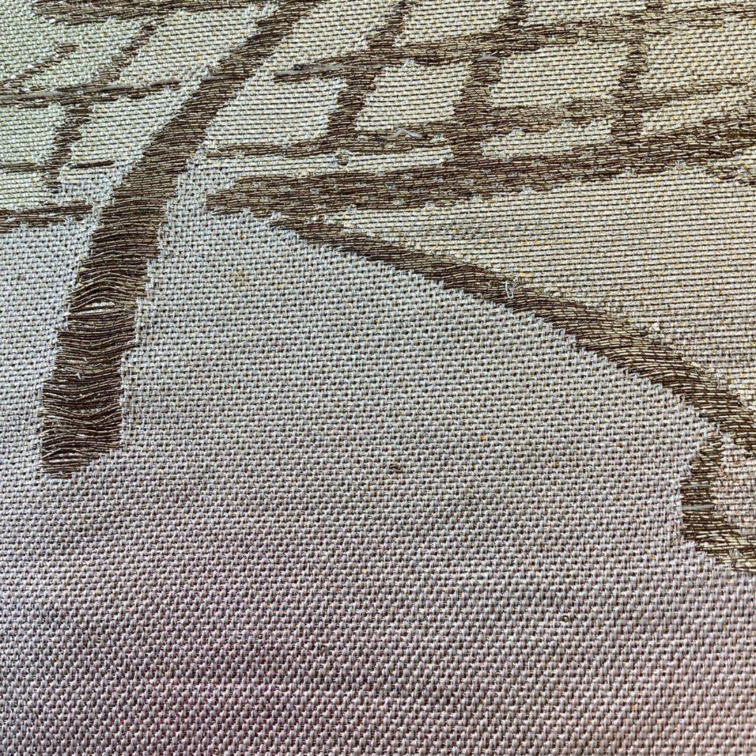 5241# Japanese Vintage Fukuro Obi Belt Kimono Fabric Silk Traditional Gold