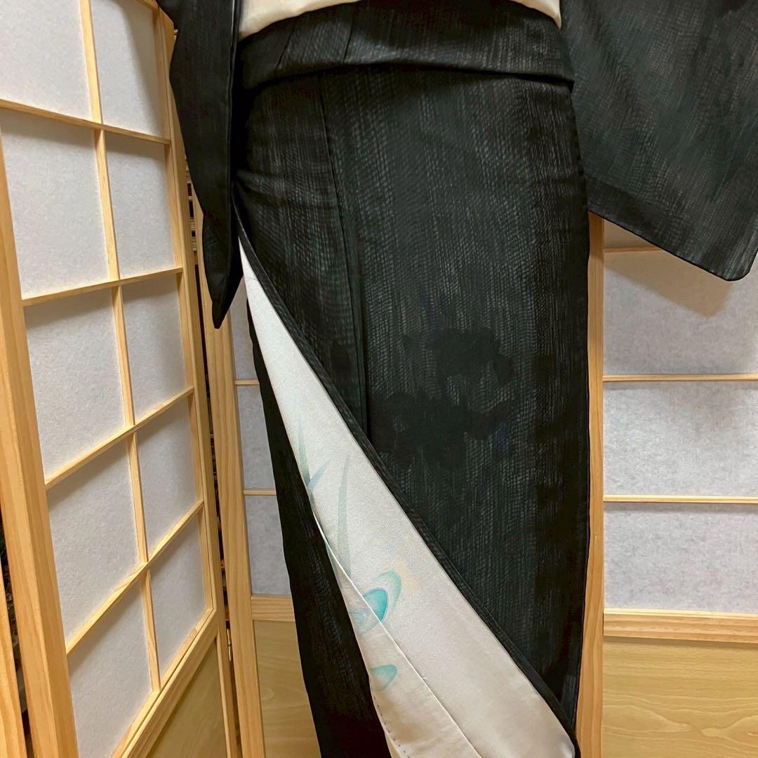 5478# Japanese Kimono only sold Vintage Womens Silk Fabric Robe Summer kimono