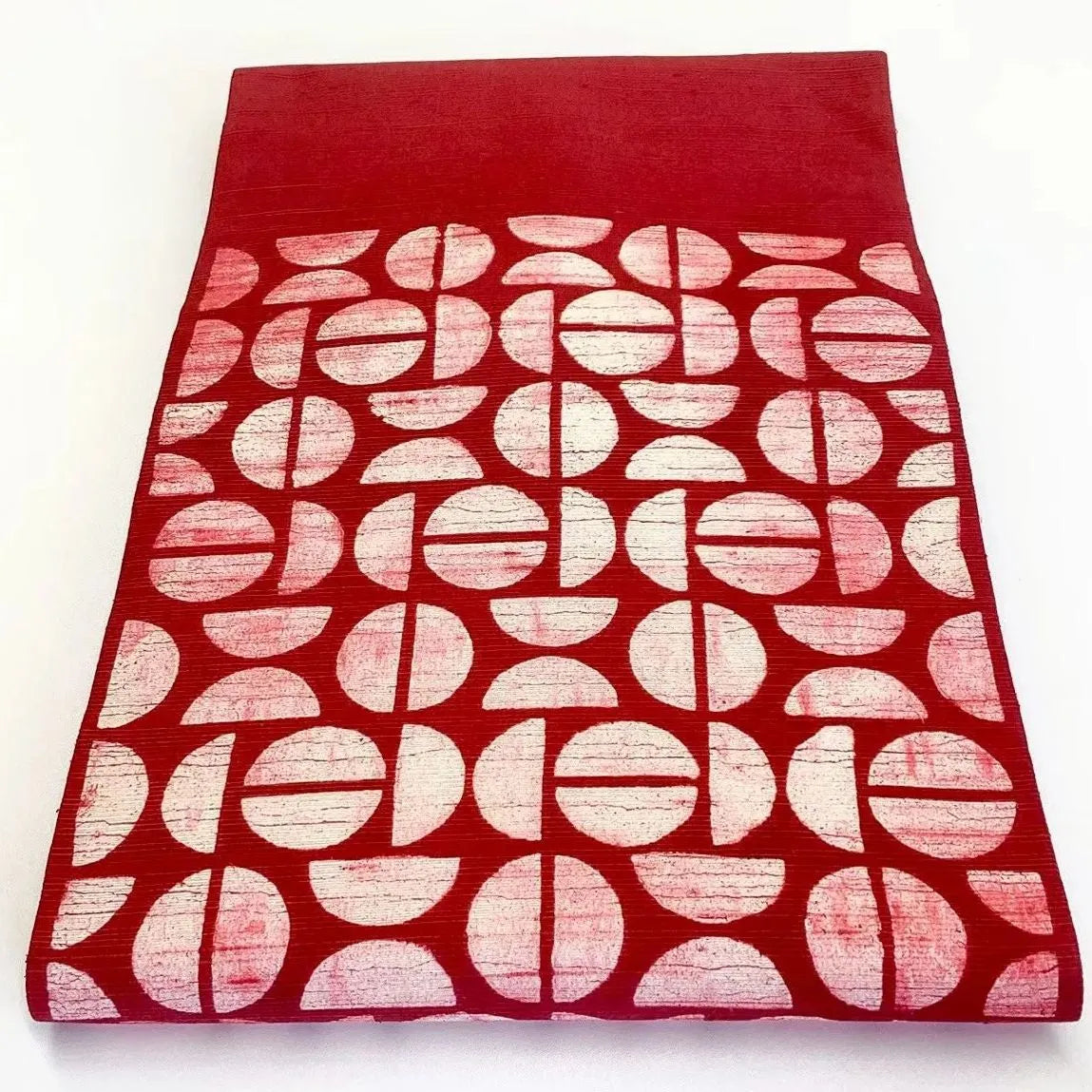 5671# Japanese Vintage Nagoya Obi Belt Kimono Pongee Fabric Silk Traditional