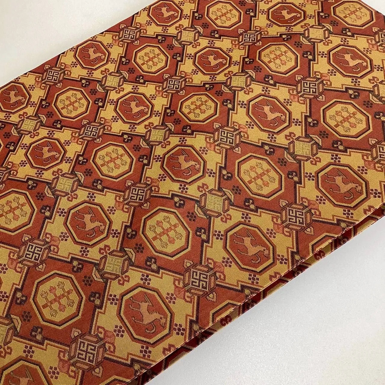 5716# Japanese Vintage Nagoya Obi Belt Kimono Fabric Silk Traditional